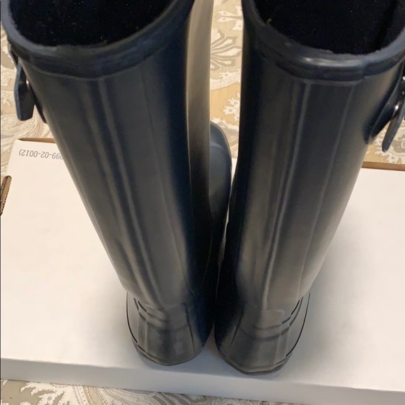Matte Navy Hunter Rain Boots - Picture 4 of 5
